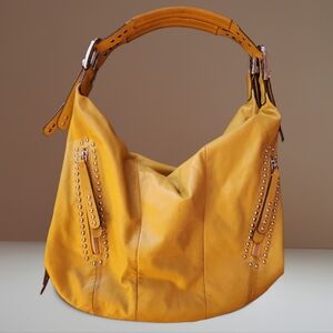 B. Makowsky Leather Hobo Bag